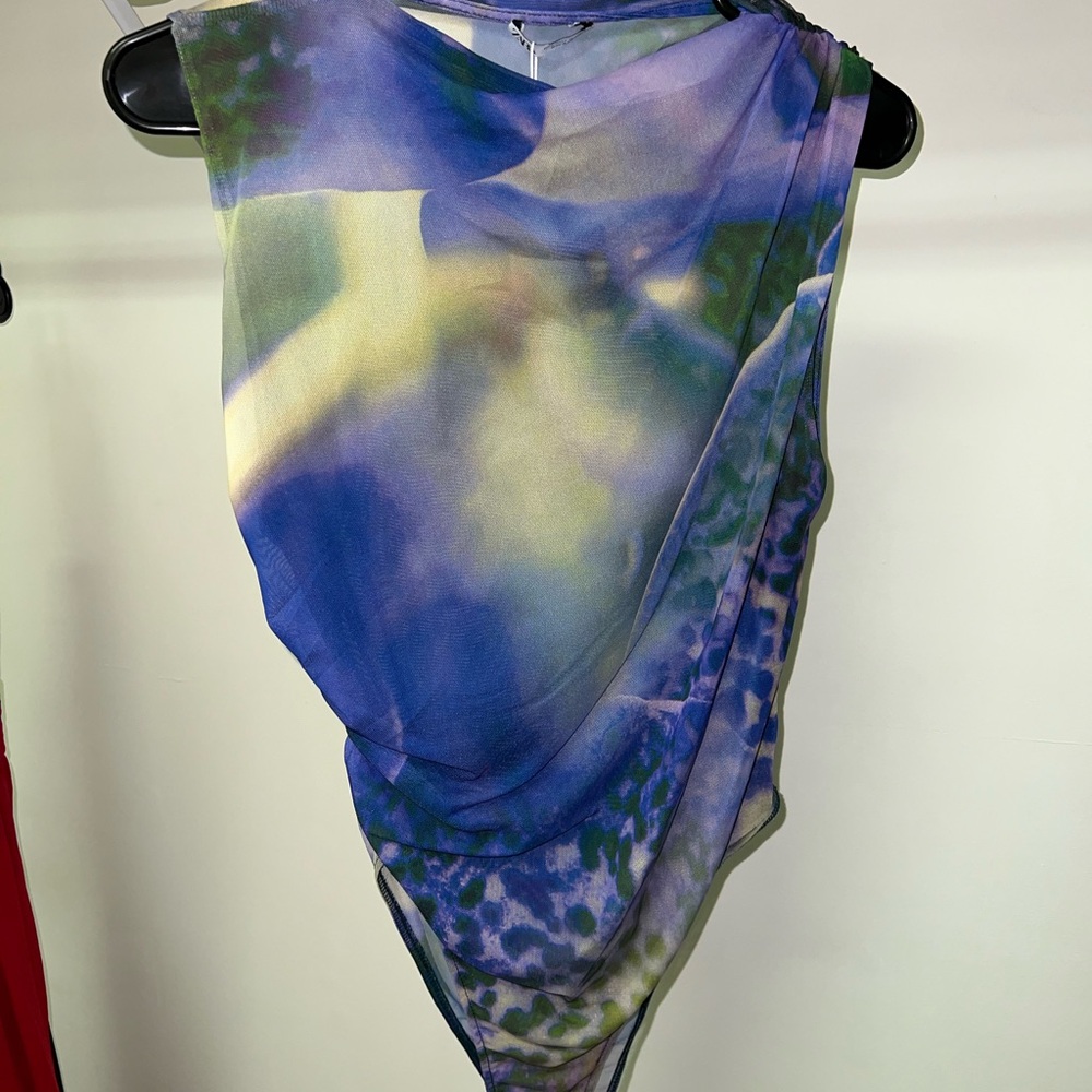 ZARA Abstract Print Bodysuit